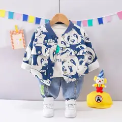 GENERICO - CONJUNTO DE NIÑO MODELO PANDA - ( SET DE 3 PIEZAS )