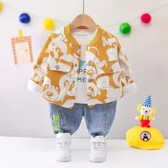 GENERICO - ROPA DE NIÑO BEBÉ MODELO PANDA - ( SET DE 3 PIEZAS )