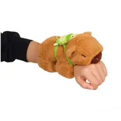 GENERICO - Peluche Capibara Pulsera Muñequera Kawai Marrón