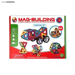 GENERICO - Juego Didáctico Bloques Magnéticos Multibloques-48 PCS