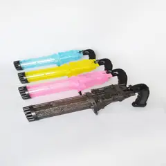 GENERICO - Lanza burbujas con luces de 21 agujeros - 4 unidades