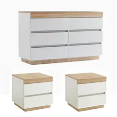 GENERICO - Combo Cómoda + veladores Cádiz Armados Gaudi