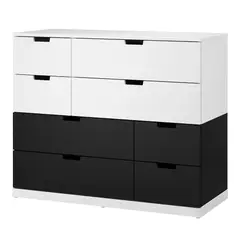 DIBA MUEBLES - Comoda Kansong 8 Cajones Blanco