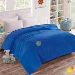 CASATEX - Manta Antialérgica Peluche 2 PLAZAS Azul