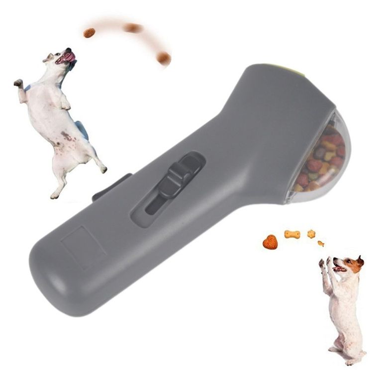 JUGUETE LANZADOR PORTÁTIL DE COMIDA PARA PERRO
