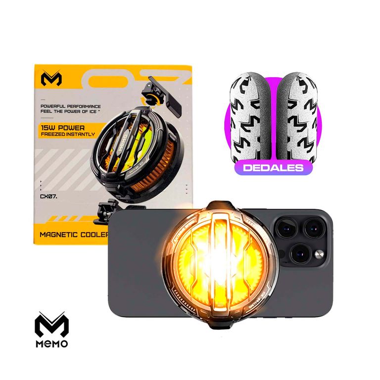 Cooler Para Celular Ventilador Para Celular Y Dedales Cx07