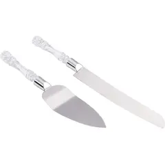GENERICO - Cuchillo y Espatula de Reposteria elegante