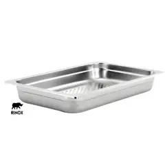 RINOX - Fuente perforada 1/1 acero Inox 53 x 32,5 x 6,5cm Gastronorm