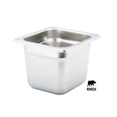 RINOX - Fuente 1/6 acero Inox 17,6 x 16,2 x 10 cm Gastronorm