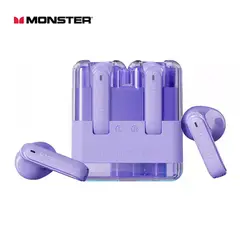 MONSTER - Audífonos inalámbricos Airmars XKT12 Violeta Bt 5.3