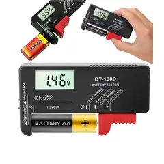 GENERICO - Medidor De Voltaje De Pilas Probador De Batería Digital