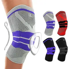 GENERICO - Rodillera Deportiva Elástica de Compresión Ajustable Velcro