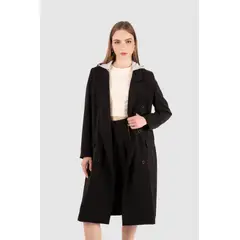 NOW - Gabardina Larga Denver - Negro