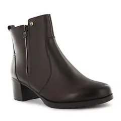 ECCO - Bota Mediana Mujer Alissa06 Khaki Cuero Natural