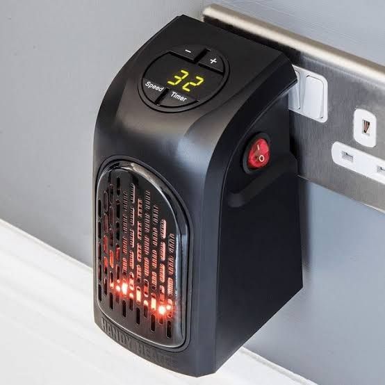 Mini Calefactor 400W Con Control Regula Hasta 32ºC Oficina Calentador