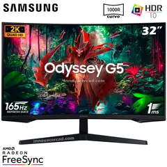 Monitor Odyssey G5 LS32CG552ELXPE 32 QHD 2K 165Hz 1Ms HDR.