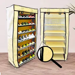 S/M - ZAPATERA ORGANIZADOR DE ZAPATOS 7 NIVELES BEIGE