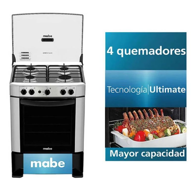 Cocina 60cm a Gas 4 Quemadores CMP6014AG0 gris