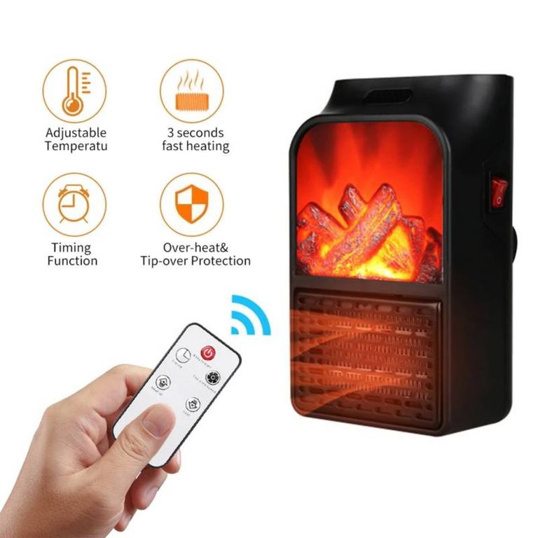 Mini Calefactor 900W Con Control Regula Hasta 32ºC