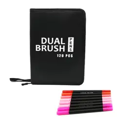 OEM - Plumones Dual Brush Punta Pincel y Punta Fina