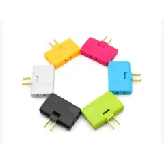 GENERICO - Adaptador Enchufe Triple Giratorio