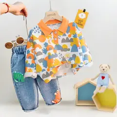 GENERICO - ROPA PARA NIÑO BEBÉ DINOSAURIO- 2 PIEZAS