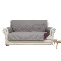 SALA FABULOSA - Protector de mueble impermeable 321 GRIS reversible Guinda
