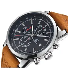 BENYAR - Reloj Hombre 5102M Cronógrafos Correa Cuero