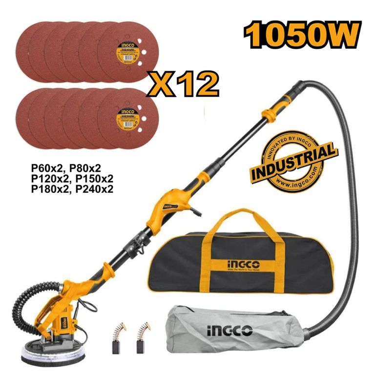 Lijadora de Pared y Drywall INGCO 1050W DWS10501