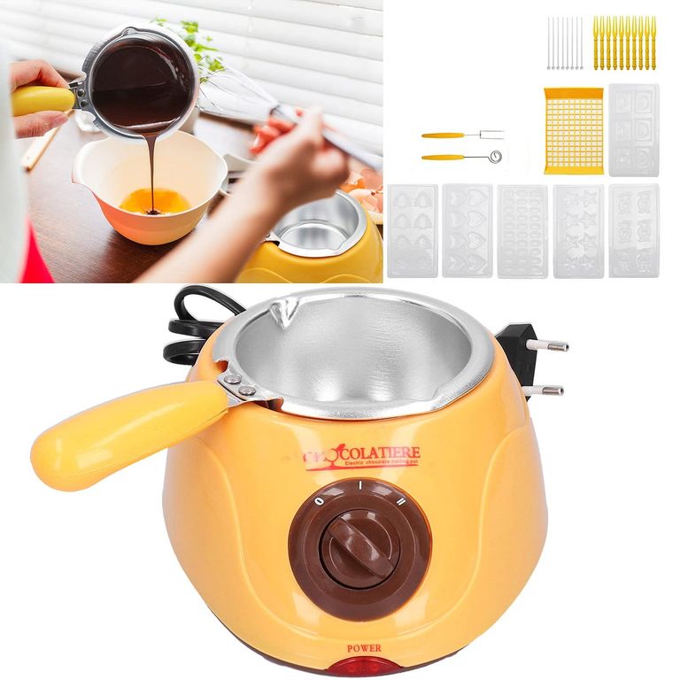 Olla Derretidora Chocolatera Eléctrica para Repostería Cumpleaños