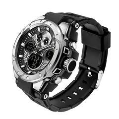 SANDA - Reloj Hombre 6087 Metálico Doble Horario