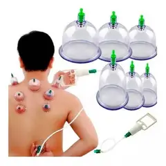 OEM - Set Professional Masaje de Ventosas Terapia Cuerpo 12Copas de Vacio