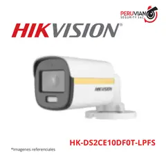 HIKVISION - TUBO 2MP COLOR VU LENTE 2.8MM C/AUDIO - HIBRIDO HK-DS2CE10DF0T-LPFS