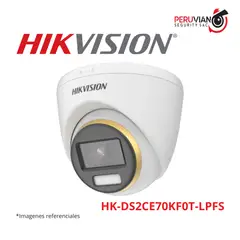 HIKVISION - DOMO 5MP lente 2.8mm, IR inteligente hasta 20 mtrs. HK-DS2CE70KF0T-LPFS