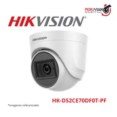HIKVISION - DOMO 1080P lente 2.8mm, IR inteligente hasta 20 mtrs HK-DS2CE70DF0T-PF