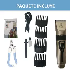 GENERICO - KIT Completo para cortar pelo de Mascota Maquina inalámbrica