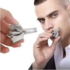 GENERICO - Trimmer Manual Cortador bello Nasal Hombre Mujer Ideal+Estuche Regalo