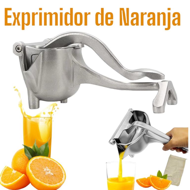 Exprimidor de Naranja Cítricos de Acero Inoxidable Portátil