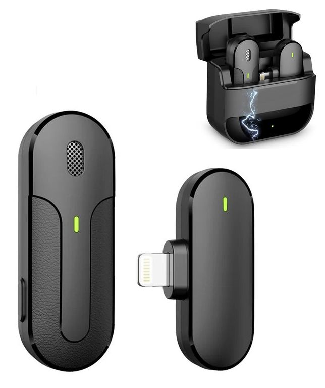 Micrófono Inalámbrico Solapero K81 IOS con Cargador Portátil