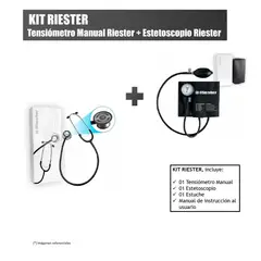 RIESTER - TENSIOMETRO MANUAL Y ESTETOSCOPIO - NEGRO