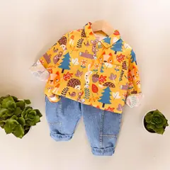 GENERICO - ROPA PARA NIÑO SAFARI - ( CAMISA + PANTALÓN )