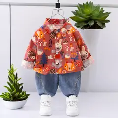 GENERICO - ROPA PARA NIÑO BEBÉ SAFARI - ( CAMISA + PANTALÓN )