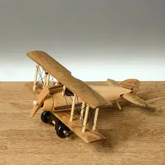 GENERICO - Adorno en madera Avión Clásico