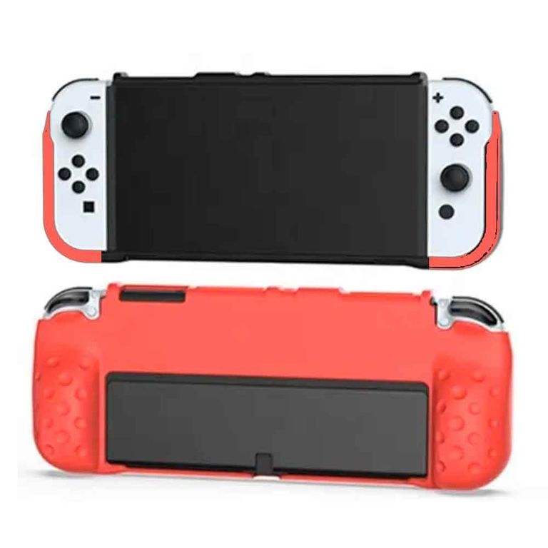 Case para Nintendo Switch Oled Silicon Rojo.