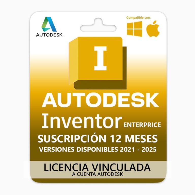 Licencia de Inventor Enterprice Suscripción 1 Año