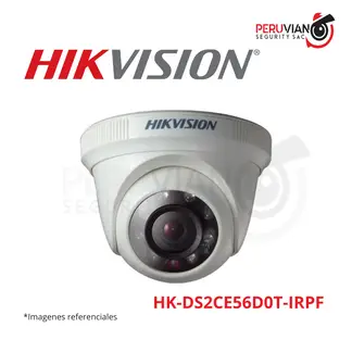 HIKVISION - DOMO 1080, LENTE 2.8 mm (92 grados) IR 20 mtrs 12Vdc. HK-DS2CE56D0T-IRPF