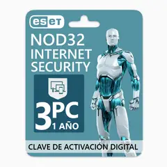 ESET - Antivirus NOD32 Internet Security 3PC 1 Año