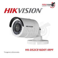 HIKVISION - TUBO 1080, LENTE 2.8 mm (92 grados) IR 20 mtrs HK-DS2CE16D0T-IRPF