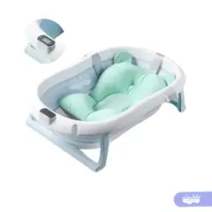 GENERICO - Bañera de bebé con termómetro digital Verde