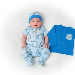 GENERICO - Ajuar para bebe Jirafa Cocodrilo